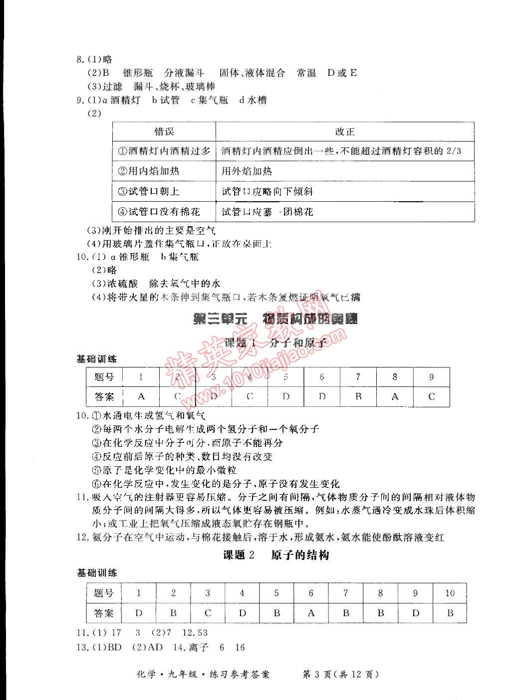 2014年新課標形成性練習與檢測九年級化學全一冊 第15頁