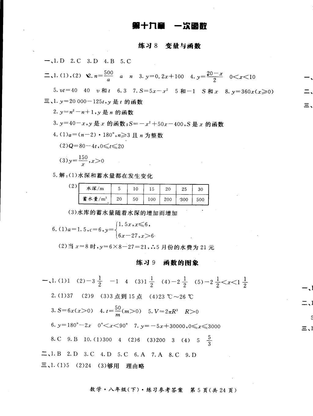 2015年新課標(biāo)形成性練習(xí)與檢測八年級數(shù)學(xué)下冊 第5頁