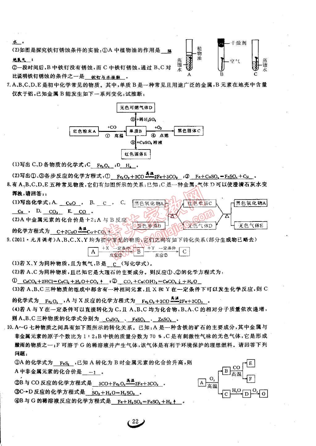 2015年思維新觀察九年級化學(xué)下冊人教版 第22頁