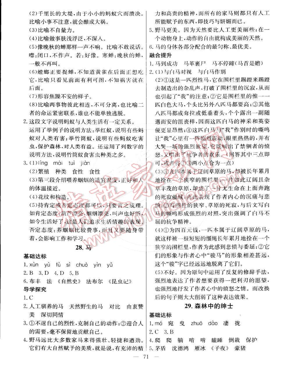 2016年金卷1號六年級語文下冊魯教版五四制 第15頁