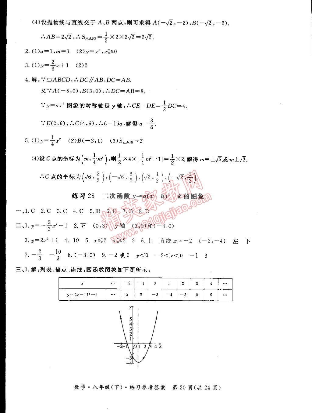 2015年新课标形成性练习与检测八年级数学下册 第50页