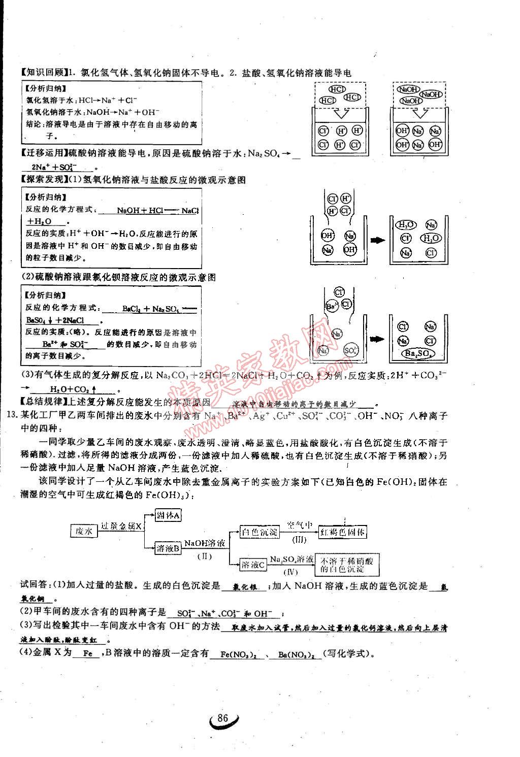 2015年思維新觀察九年級化學下冊人教版 第86頁