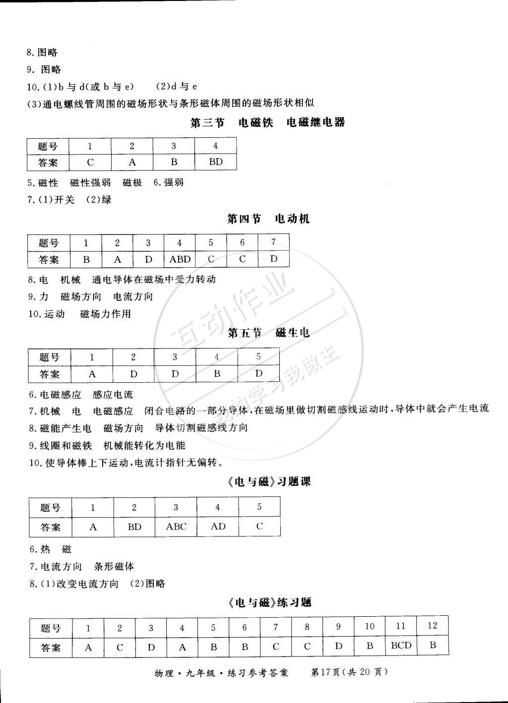 2014年新课标形成性练习与检测九年级物理全一册 第21页