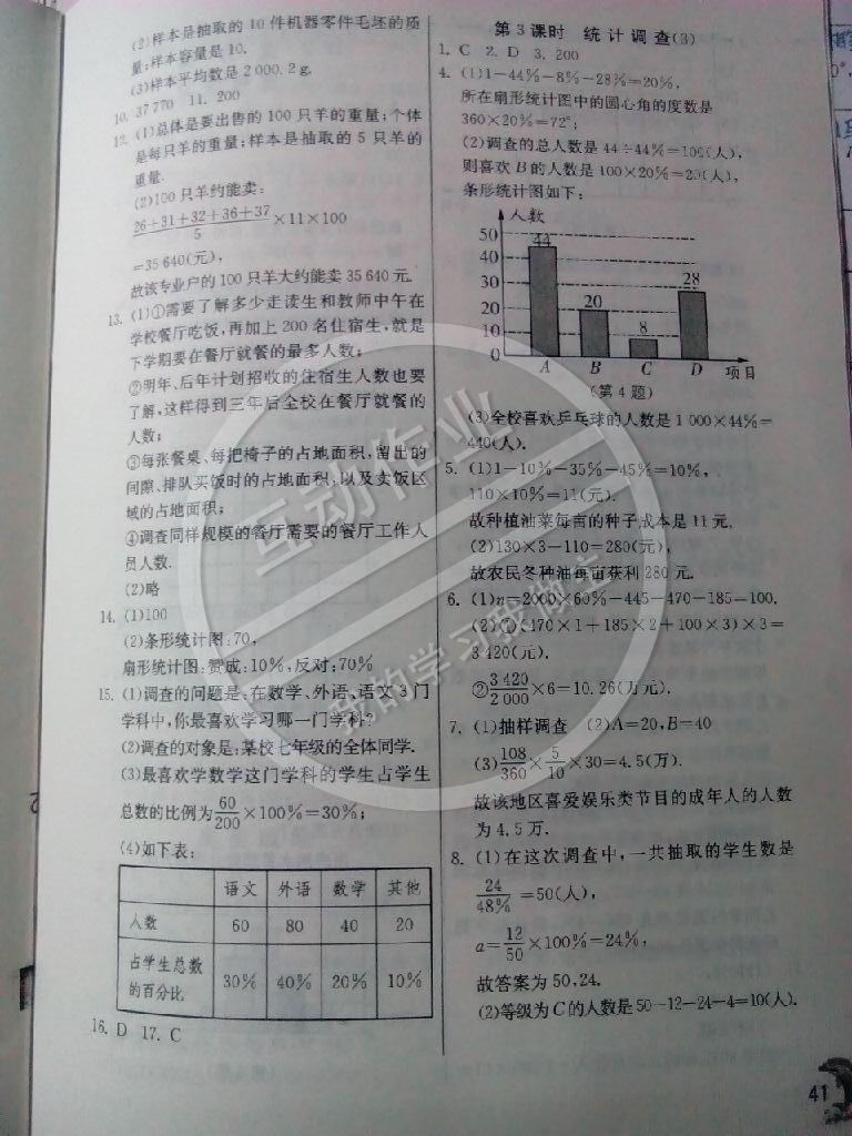 2015年實(shí)驗(yàn)班提優(yōu)訓(xùn)練七年級(jí)數(shù)學(xué)下冊(cè)人教版 第41頁(yè)