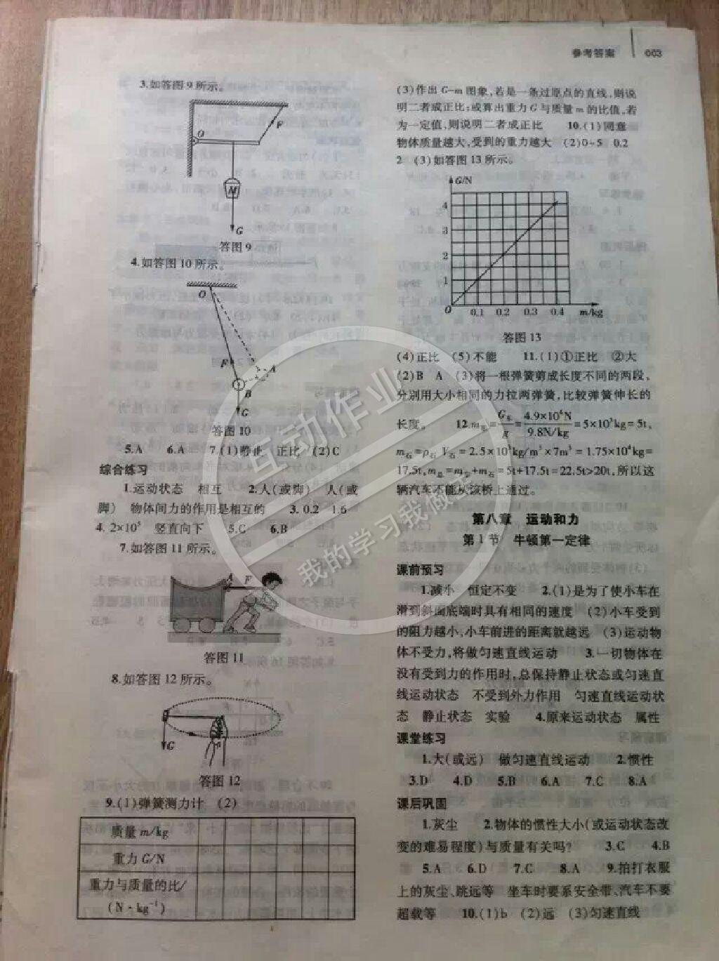 2015年基礎(chǔ)訓(xùn)練八年級物理下冊人教版 第11頁