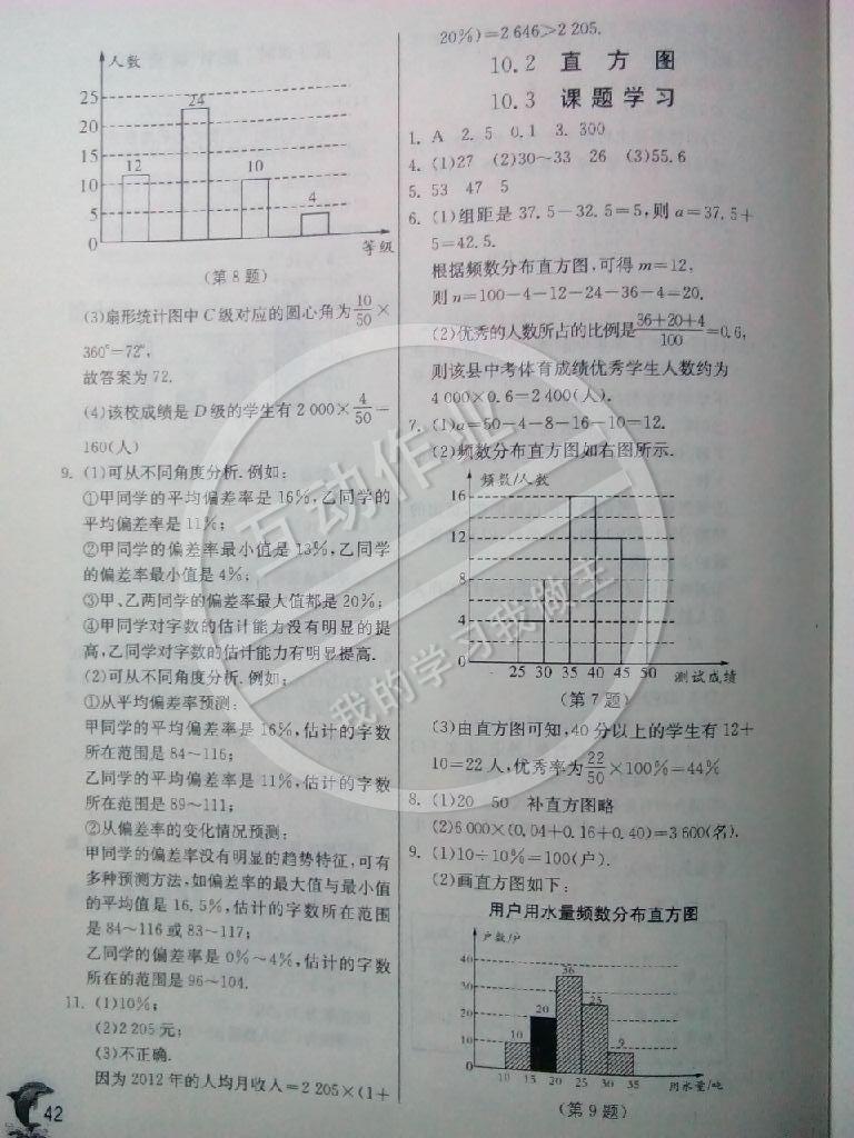 2015年實驗班提優(yōu)訓練七年級數(shù)學下冊人教版 第42頁