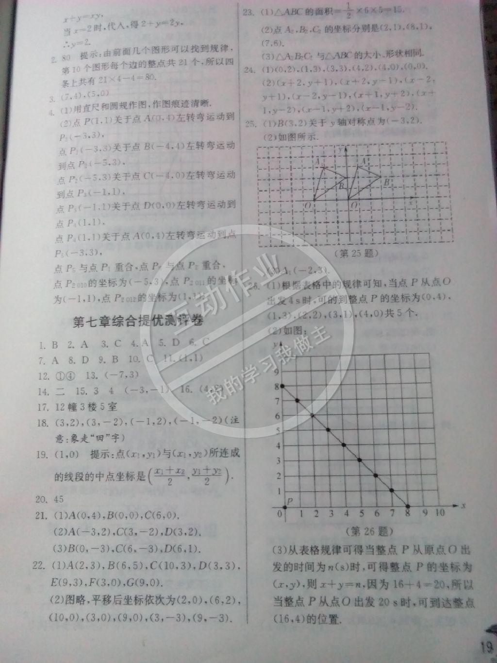 2015年實(shí)驗(yàn)班提優(yōu)訓(xùn)練七年級(jí)數(shù)學(xué)下冊(cè)人教版 第19頁(yè)