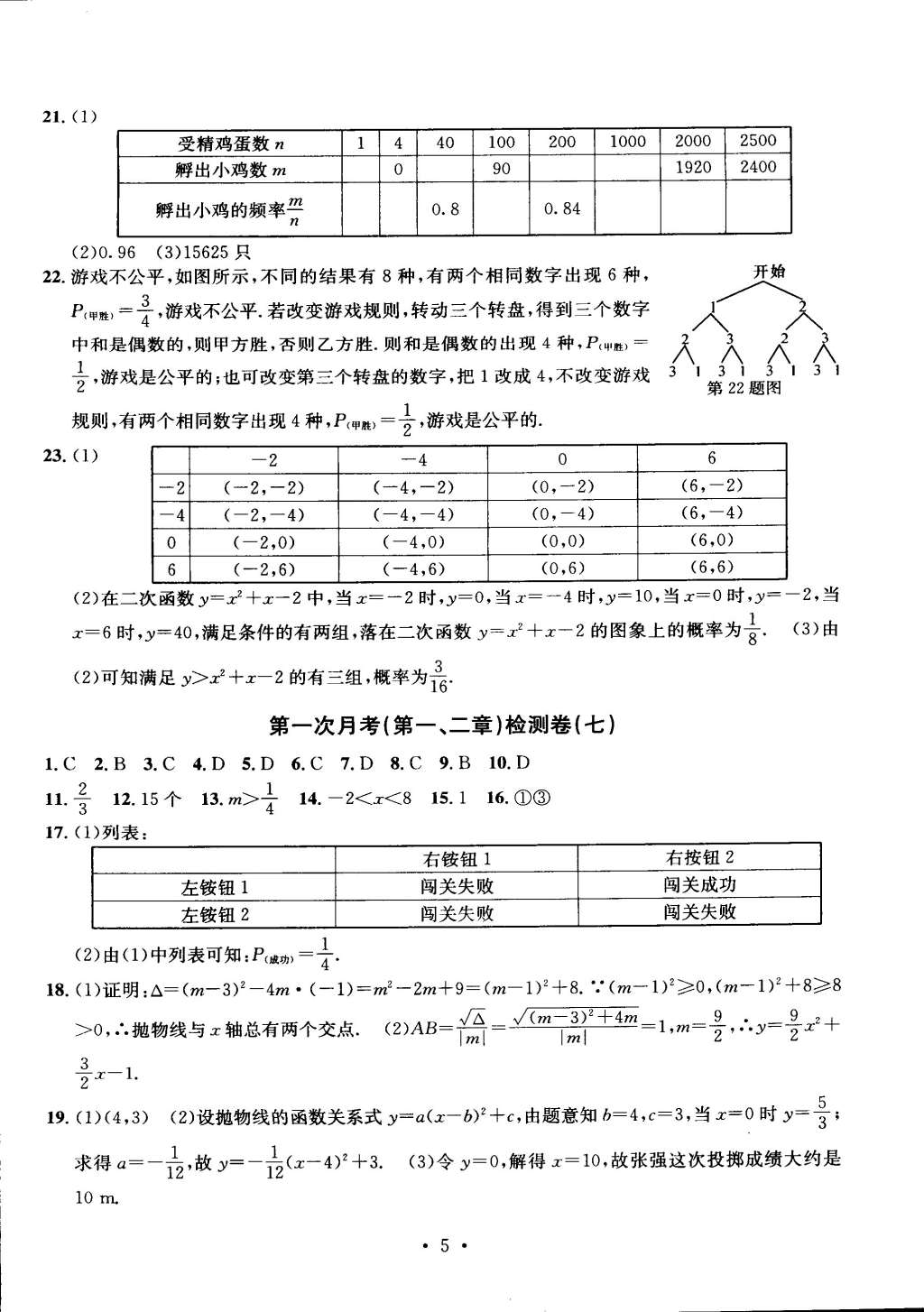 2014年习题e百九年级数学全一册浙教版 第34页