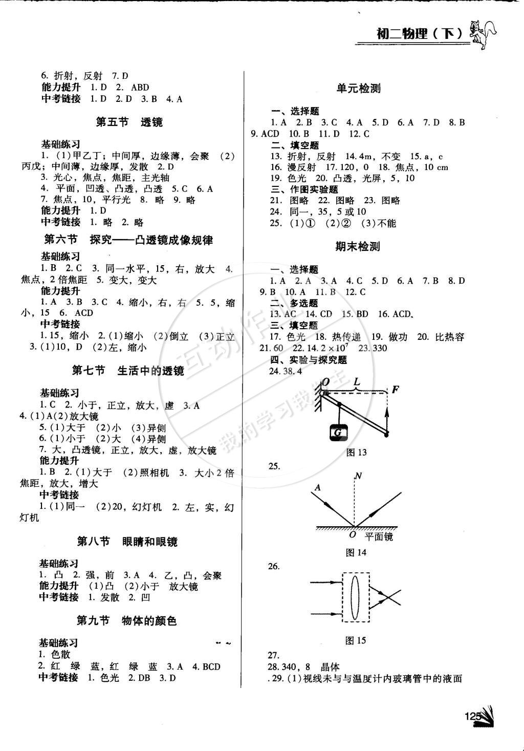 2015年物理同步检测3级跳八年级下册 第5页