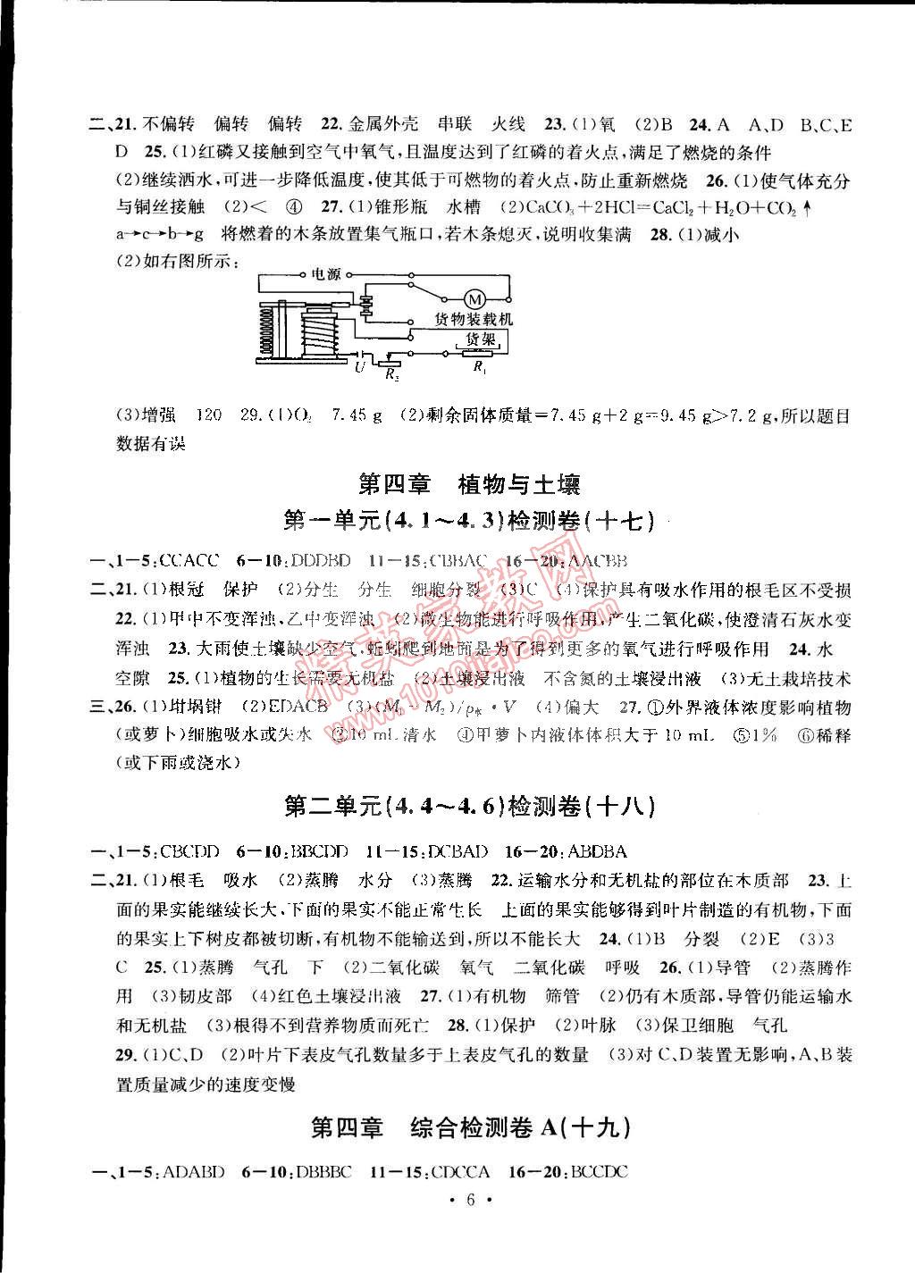 2015年習(xí)題e百檢測(cè)卷八年級(jí)科學(xué)下冊(cè)浙教版 第6頁(yè)