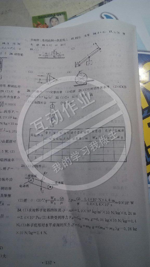 2015年名校课堂助教型教辅八年级物理下册北师大版 第24页