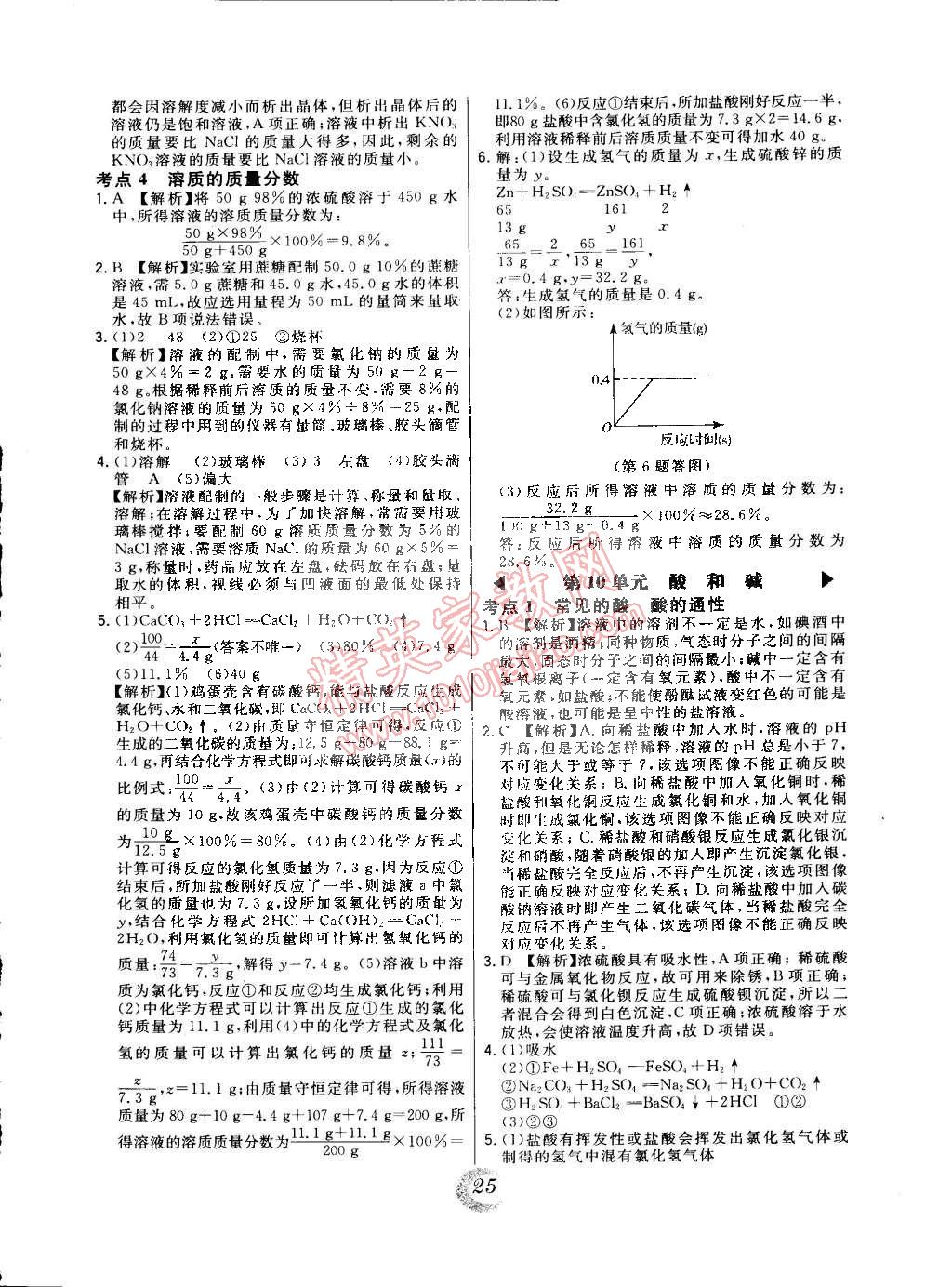 2015年北大绿卡课时同步讲练九年级化学下册人教版 第3页