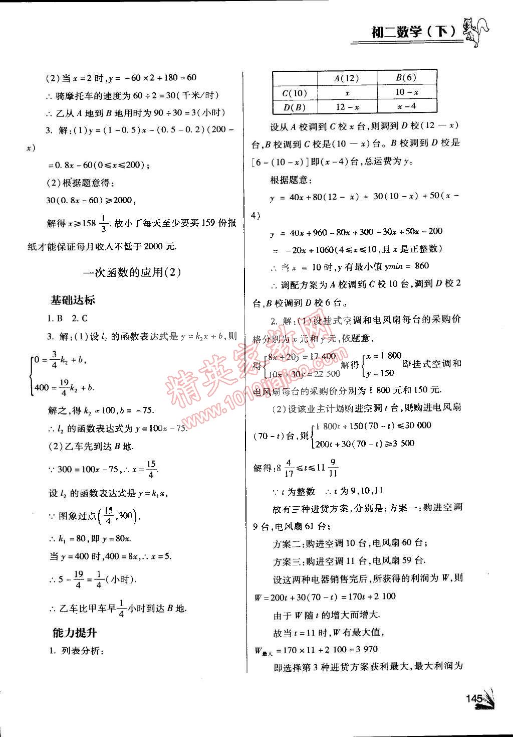 2015年數(shù)學(xué)同步檢測3級跳八年級下冊 第5頁