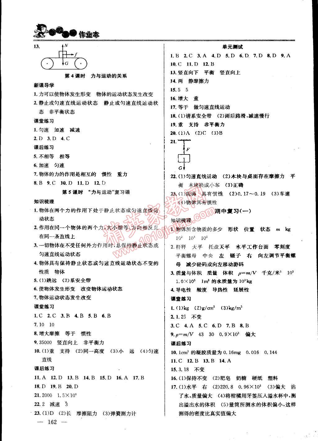 2015年课时学案作业本八年级物理下册国标江苏版 第6页