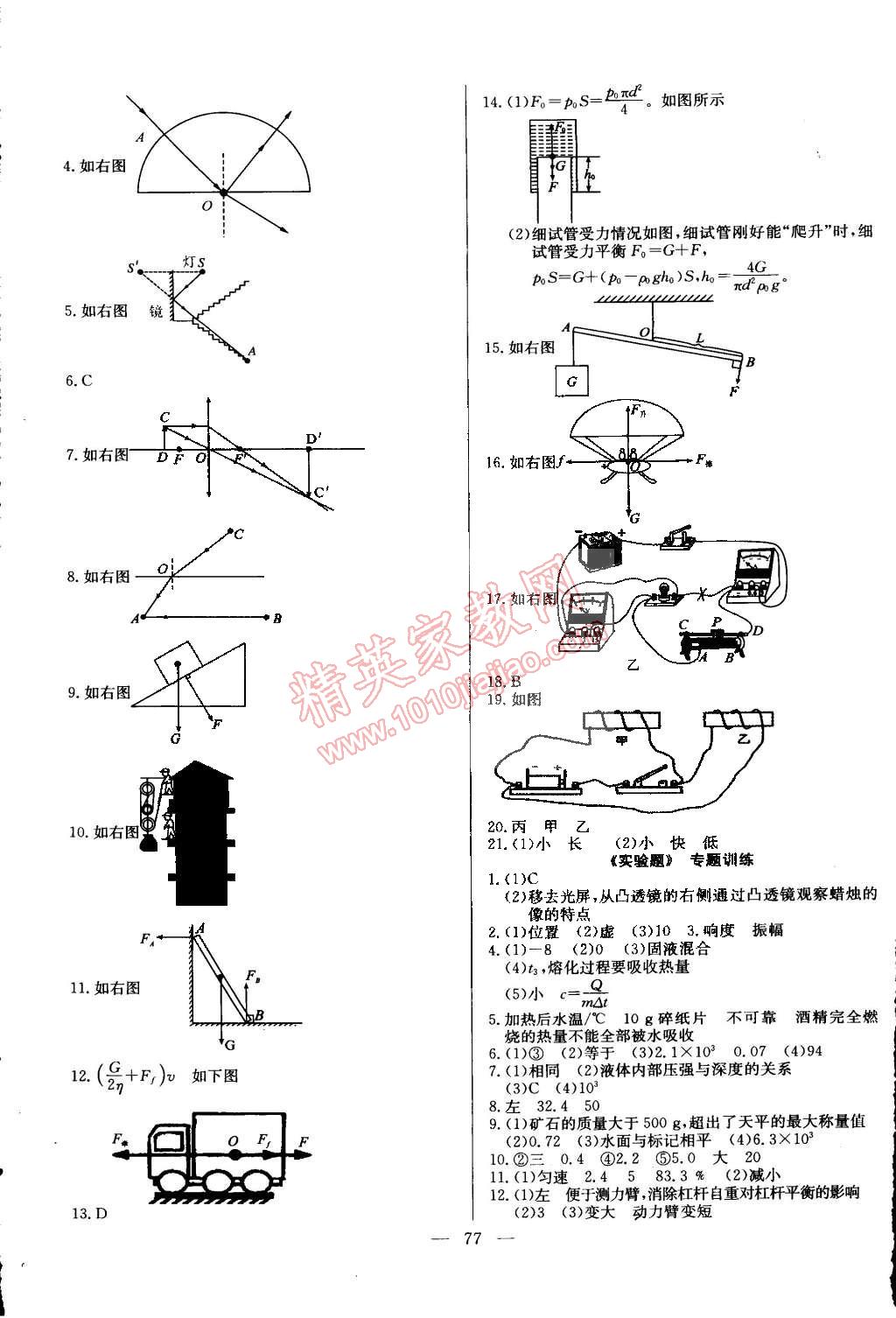 2015年精彩考評(píng)單元測(cè)評(píng)卷九年級(jí)物理下冊(cè)人教版 第5頁