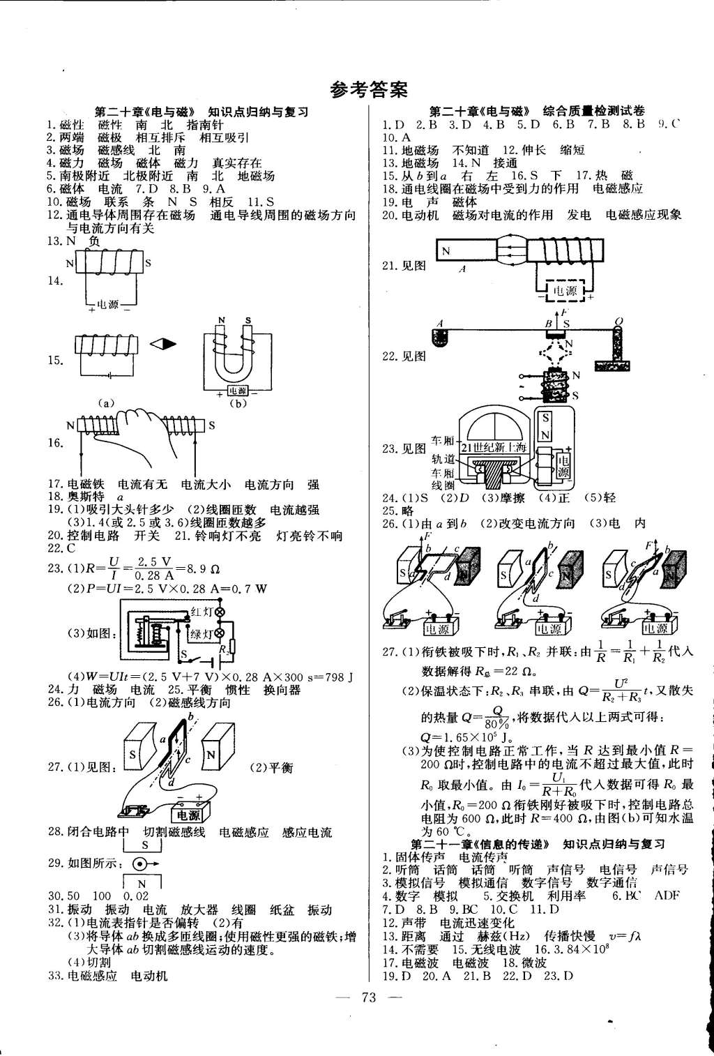 2015年精彩考評(píng)單元測(cè)評(píng)卷九年級(jí)物理下冊(cè)人教版 第1頁