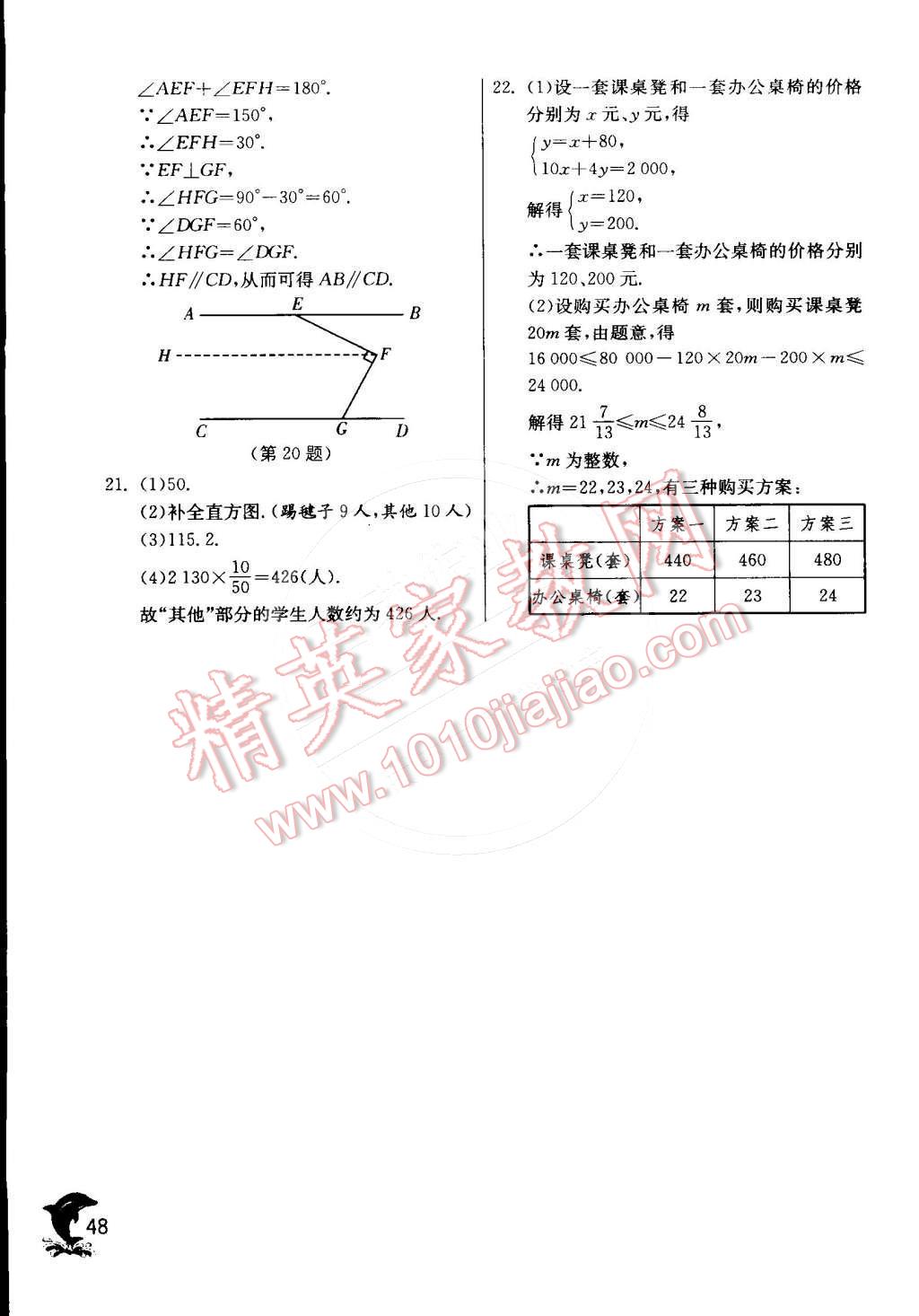 2015年實驗班提優(yōu)訓練七年級數(shù)學下冊人教版 第59頁