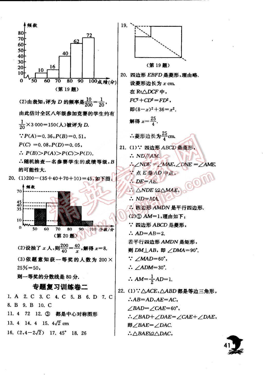 2015年实验班提优训练八年级数学下册苏科版 第14页