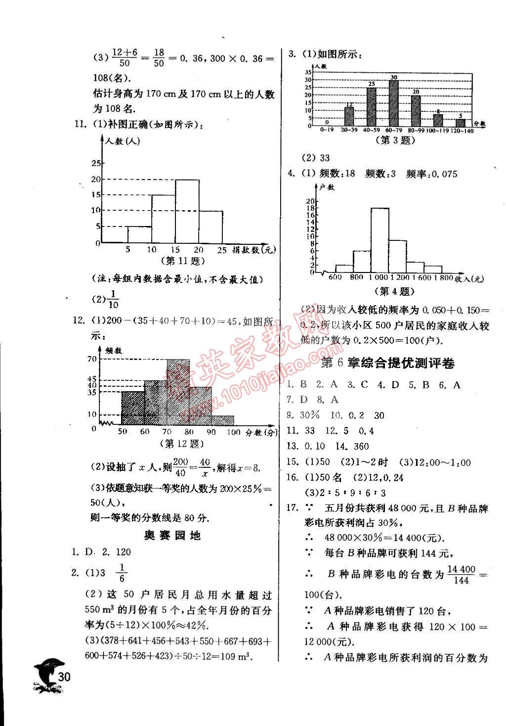 2015年實(shí)驗班提優(yōu)訓(xùn)練七年級數(shù)學(xué)下冊浙教版 第30頁