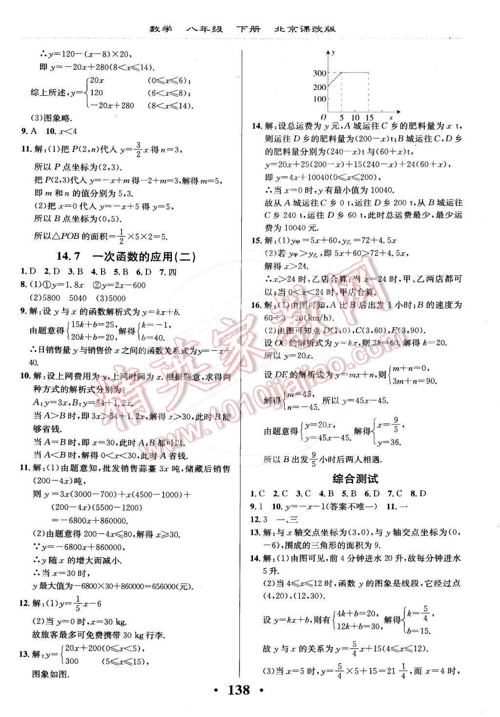 2015年新课改课堂作业八年级数学下册北京课改版 第5页