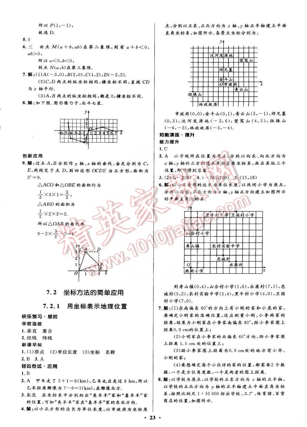 2014年初中同步測(cè)控優(yōu)化設(shè)計(jì)七年級(jí)數(shù)學(xué)下冊(cè)人教版 第35頁