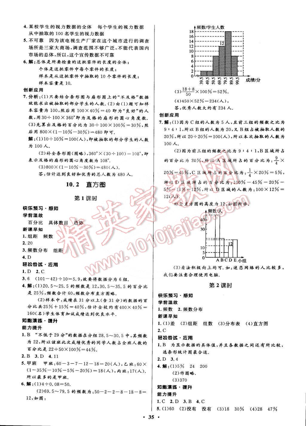 2015年初中同步测控优化设计七年级数学下册人教版 第21页