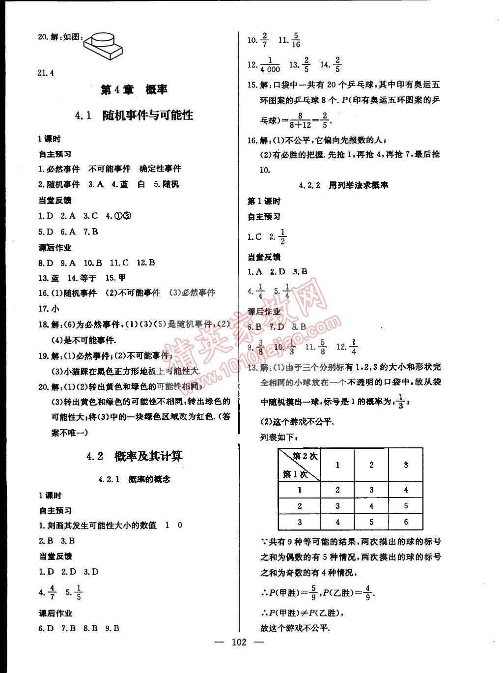 2015年名師三導(dǎo)學(xué)練考九年級(jí)數(shù)學(xué)下冊(cè)湘教版 第16頁(yè)