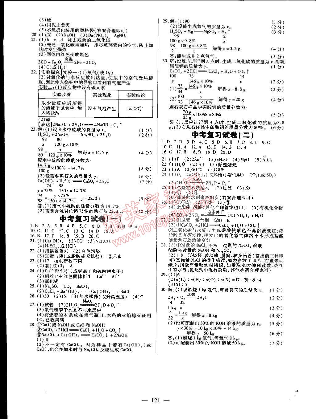 2015年名师三导学练考九年级化学下册人教版 第11页