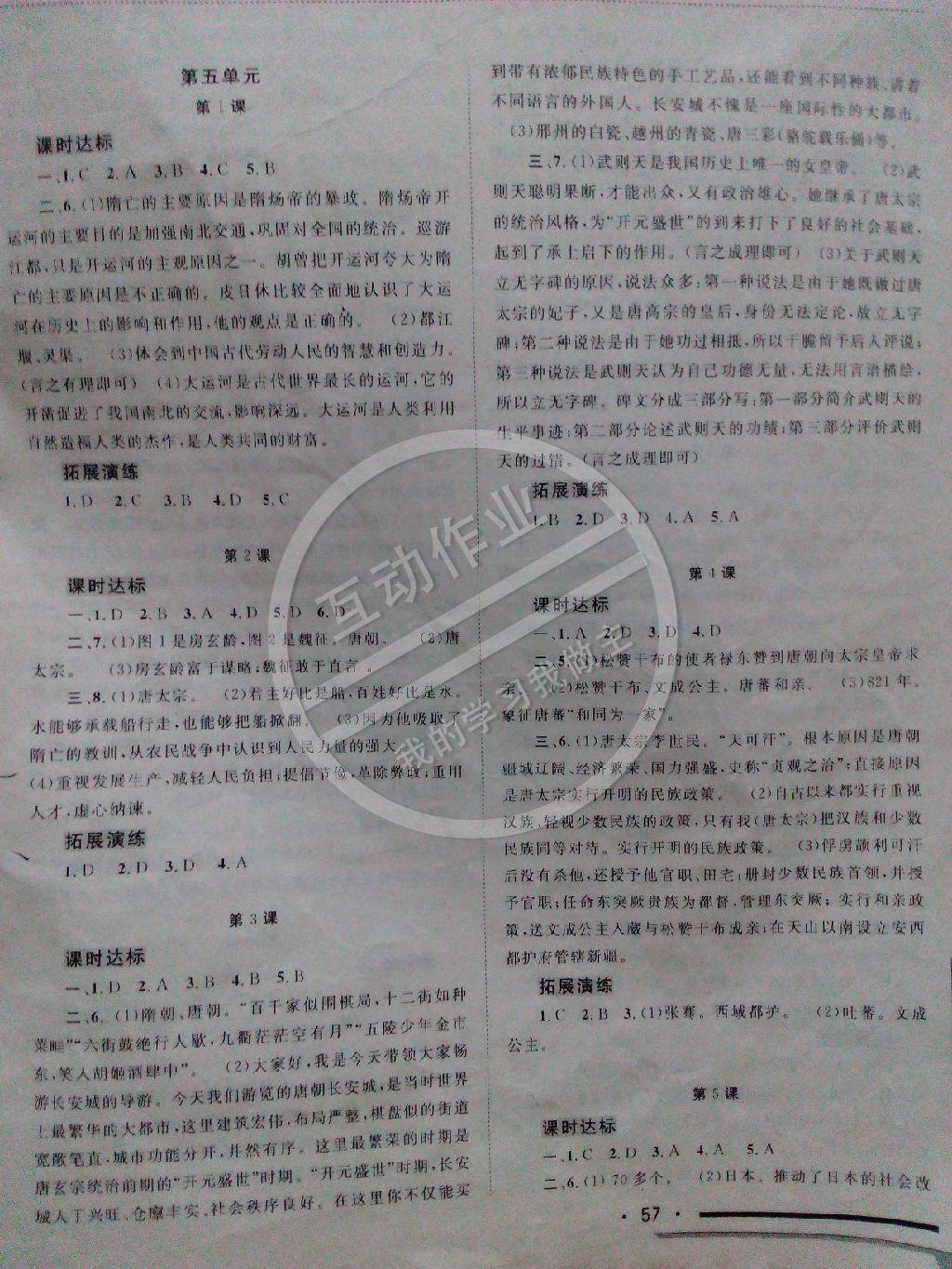 2015年新课程学习与测评同步学习七年级历史下册课标版B 第1页