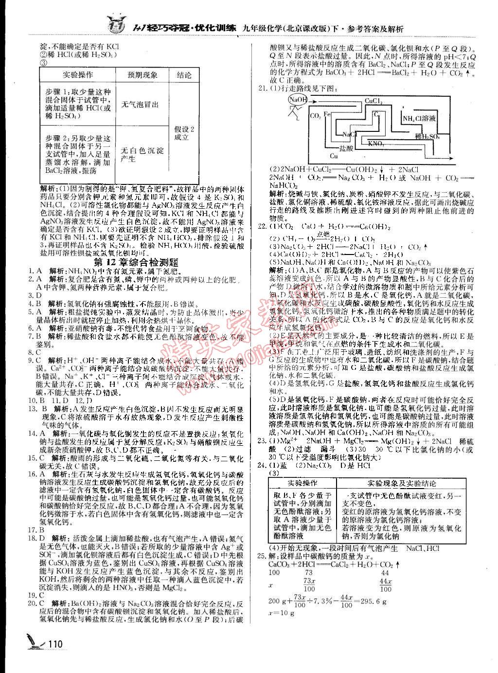 2015年1加1輕巧奪冠優(yōu)化訓練九年級化學下冊北京課改版銀版 第15頁