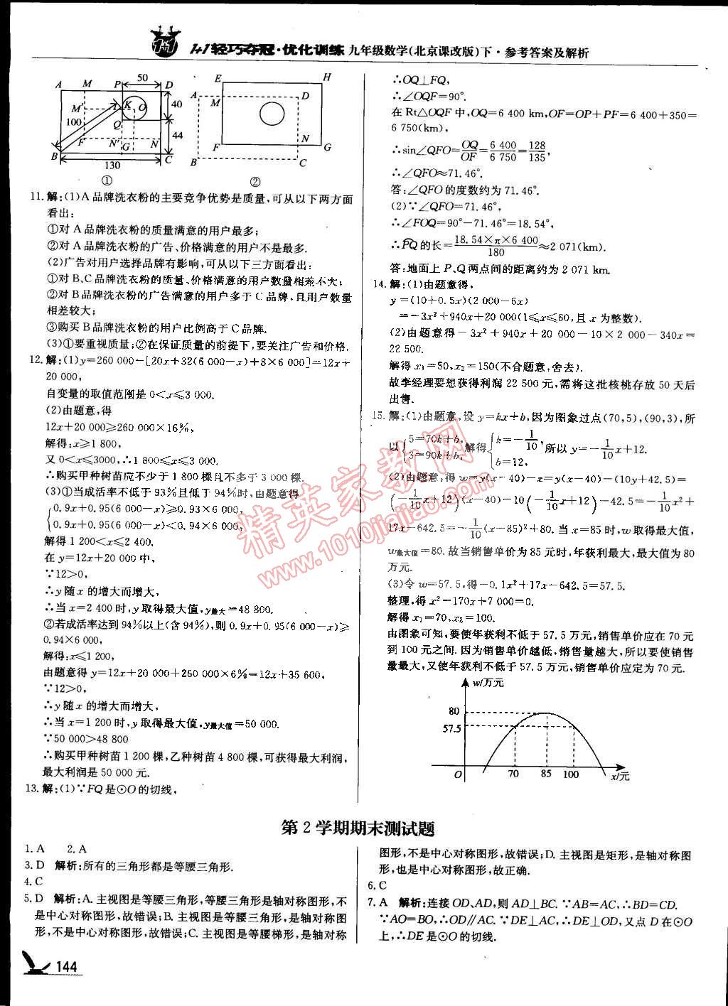 2015年1加1轻巧夺冠优化训练九年级数学下册北京课改版银版 第43页