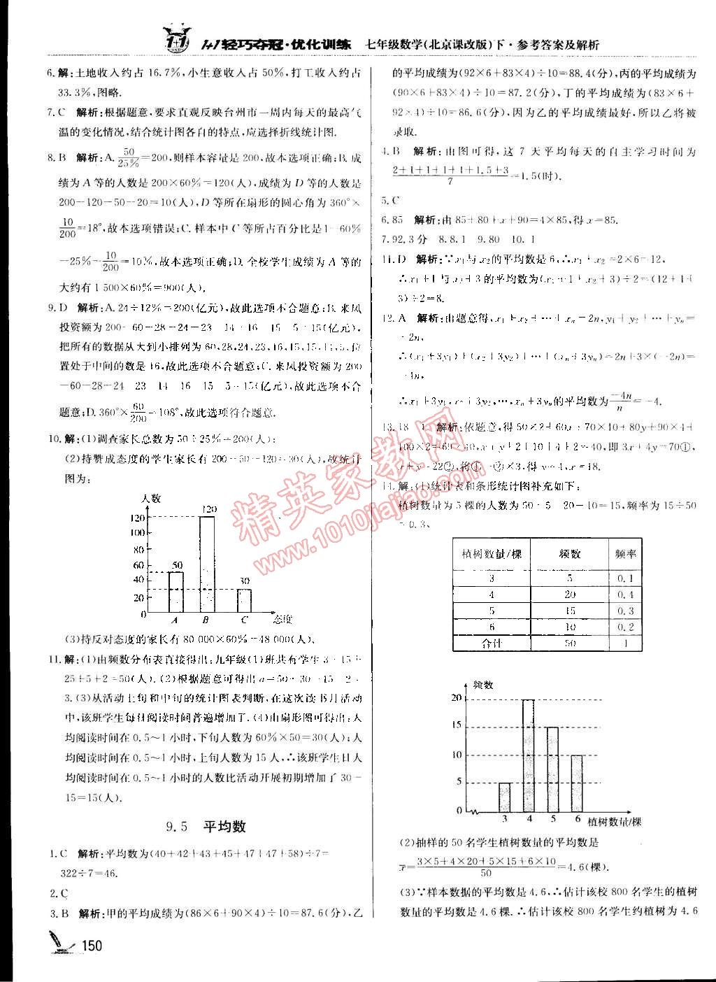 2015年1加1輕巧奪冠優(yōu)化訓(xùn)練七年級(jí)數(shù)學(xué)下冊(cè)北京課改版銀版 第29頁