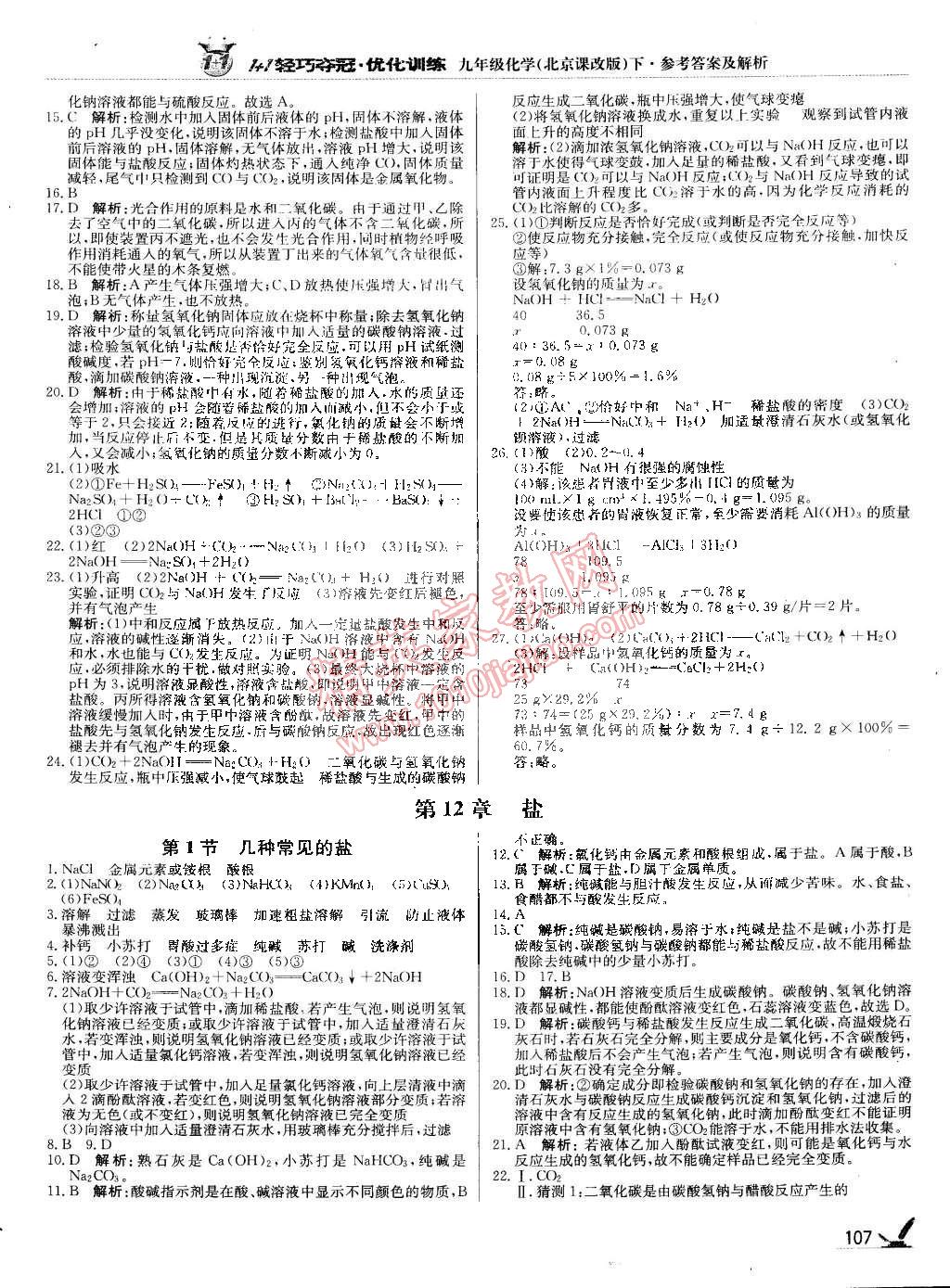 2015年1加1轻巧夺冠优化训练九年级化学下册北京课改版银版 第12页