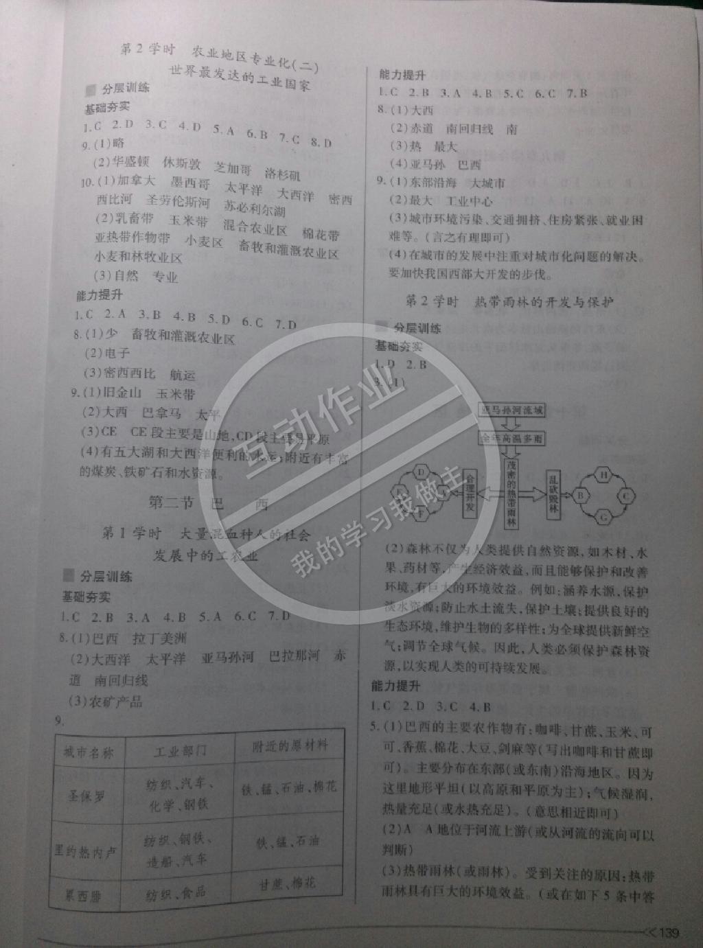 2015年一課一練創(chuàng)新練習(xí)七年級地理下冊人教版 第7頁