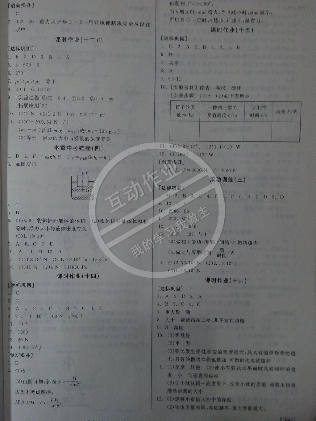 2015年全品學(xué)練考八年級(jí)物理下冊(cè)人教版 第22頁