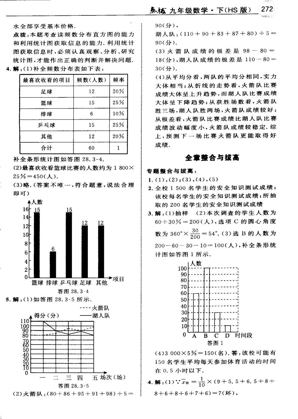 2015年特高級教師點(diǎn)撥九年級數(shù)學(xué)下冊華師大版 第130頁