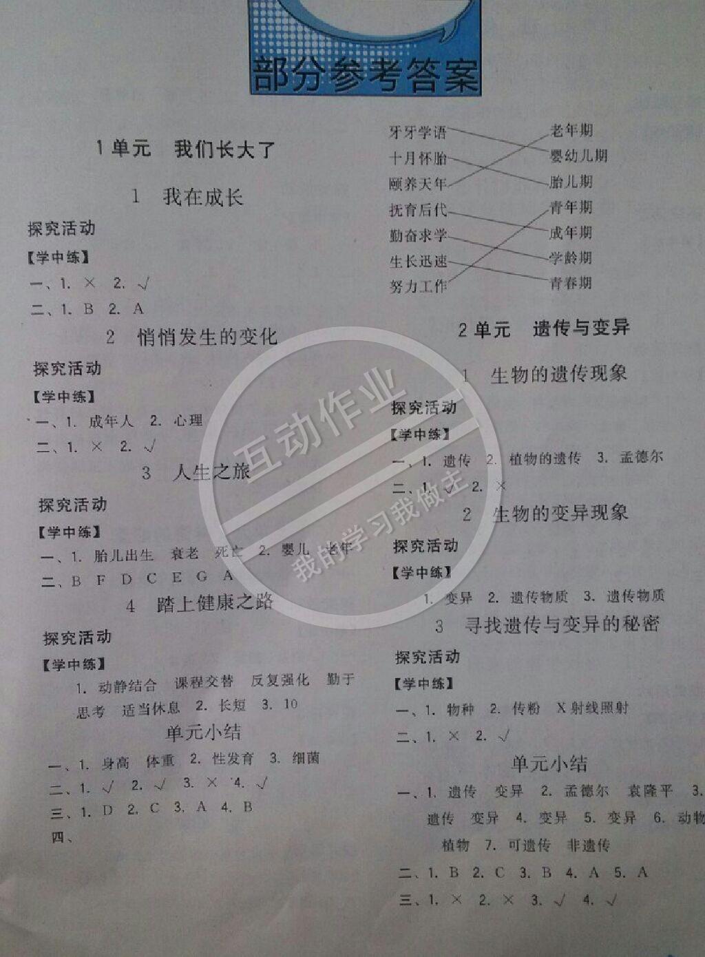 2015年小學(xué)科學(xué)探究手冊六年級下冊蘇教版 第1頁