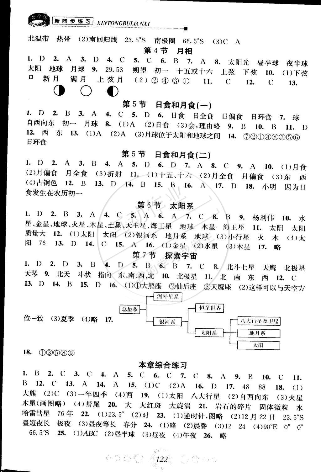 2015年教學練新同步練習七年級科學下冊浙教版 第8頁