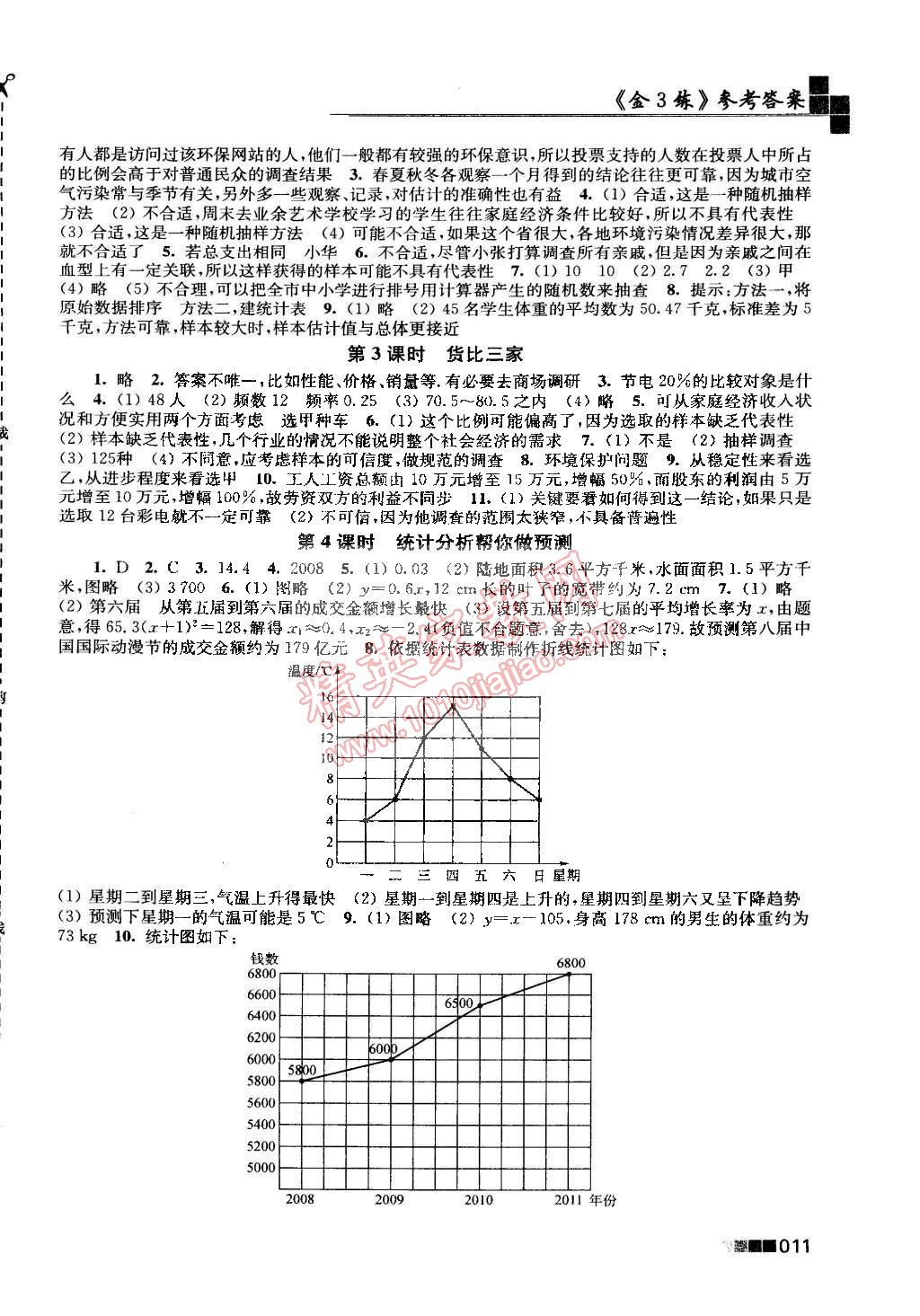 2015年新編金3練九年級數(shù)學下冊江蘇版 第11頁