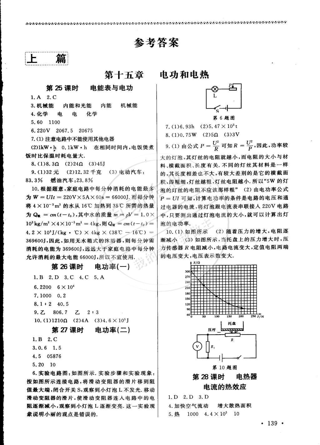 2015年為了燦爛的明天同步訓(xùn)練與拓展九年級物理下冊蘇科版 第1頁