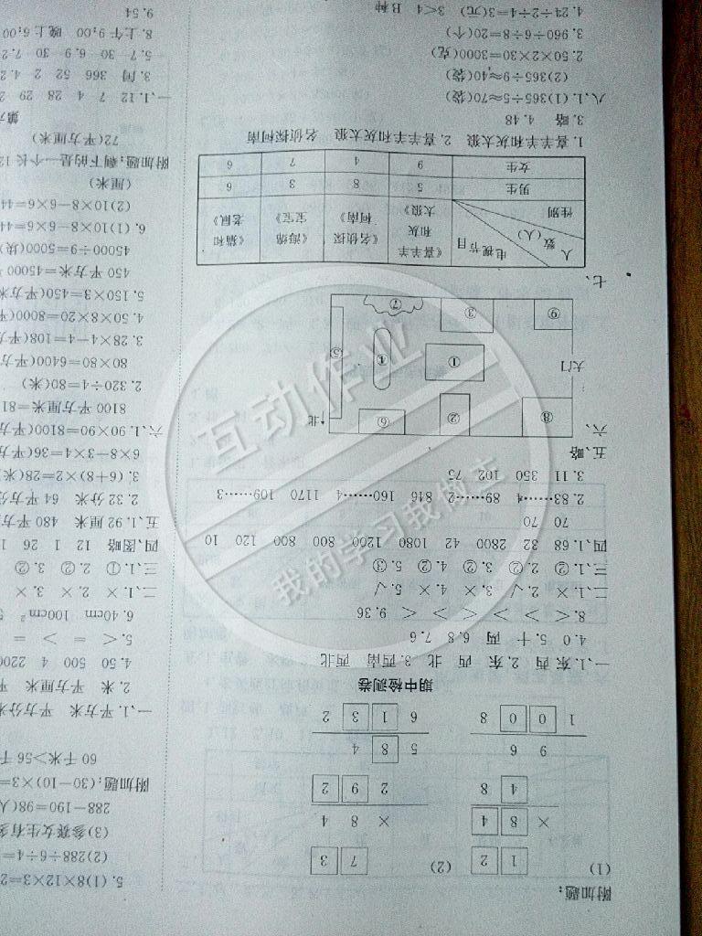 2015年黃岡小狀元達(dá)標(biāo)卷三年級(jí)數(shù)學(xué)下冊(cè)人教版 第4頁(yè)