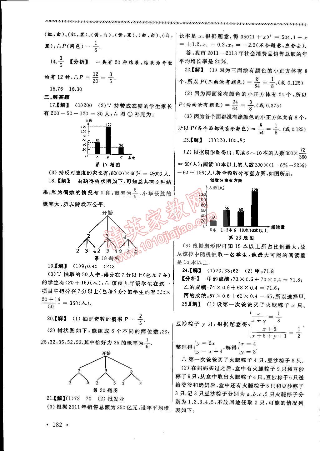 2015年為了燦爛的明天同步訓練與拓展九年級數(shù)學下冊蘇科版 第22頁