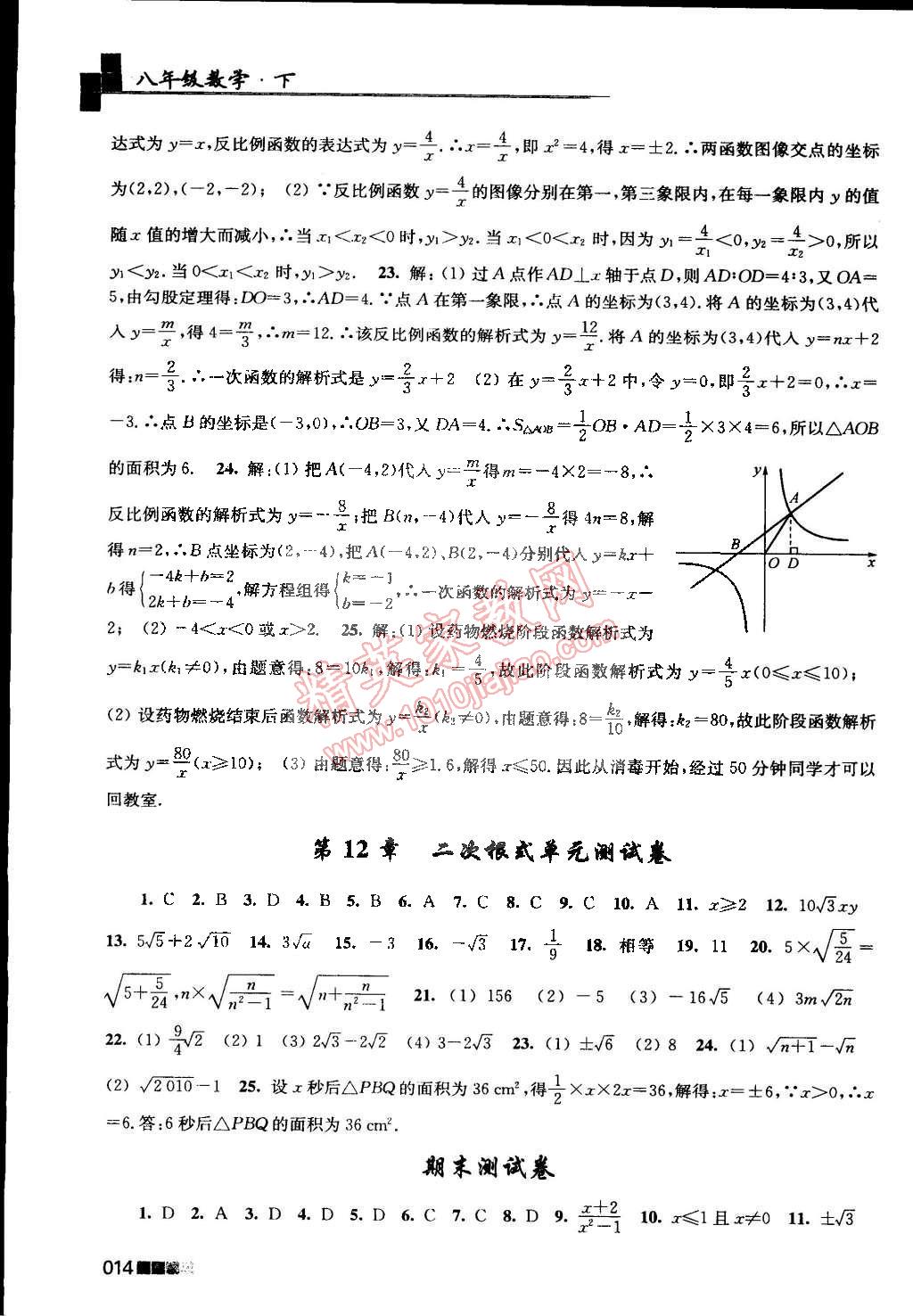 2015年新編金3練八年級數(shù)學下冊江蘇版 第14頁