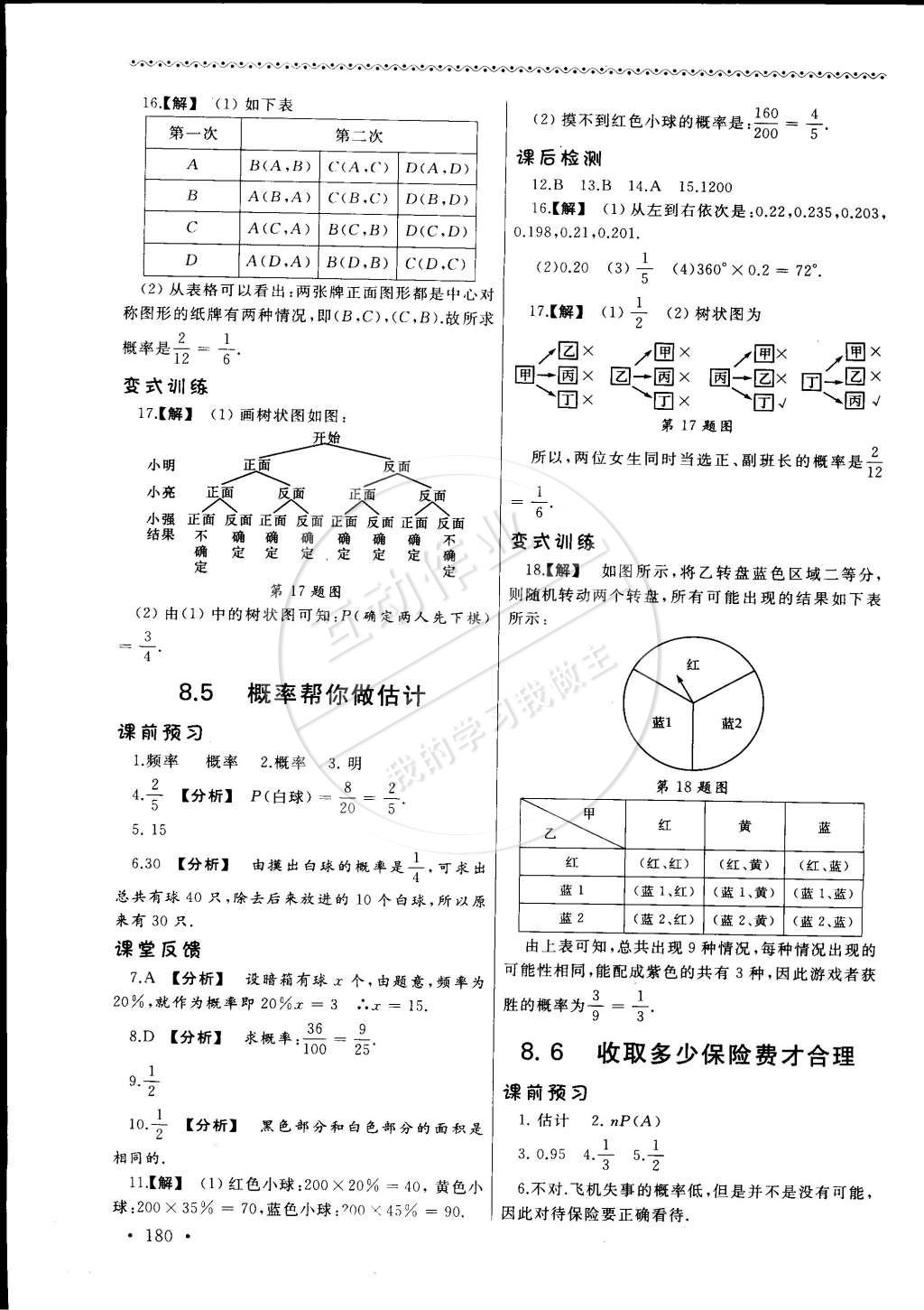 2015年為了燦爛的明天同步訓練與拓展九年級數(shù)學下冊蘇科版 第20頁