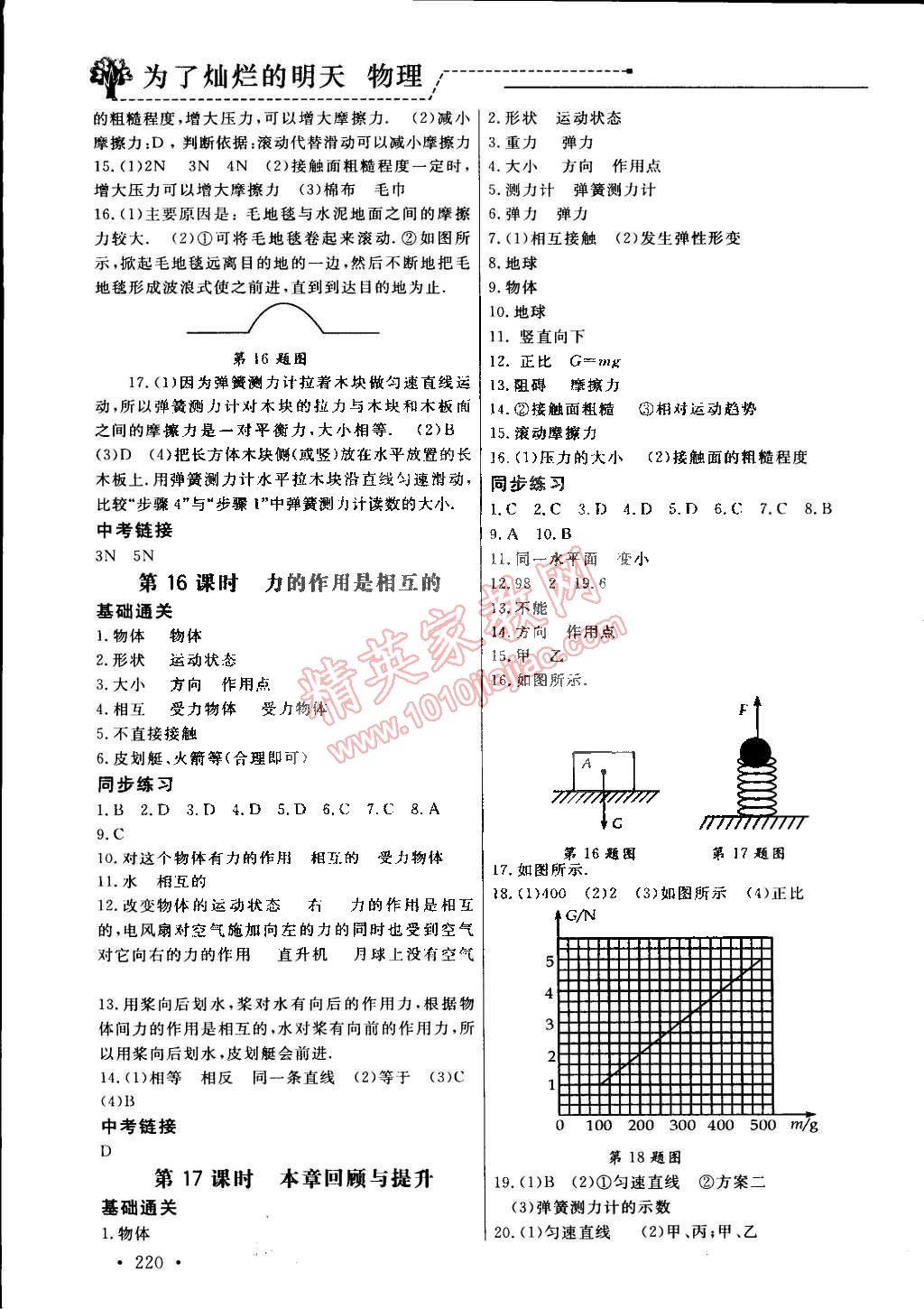 2015年為了燦爛的明天同步訓(xùn)練與拓展八年級(jí)物理下冊(cè)蘇科版 第7頁(yè)