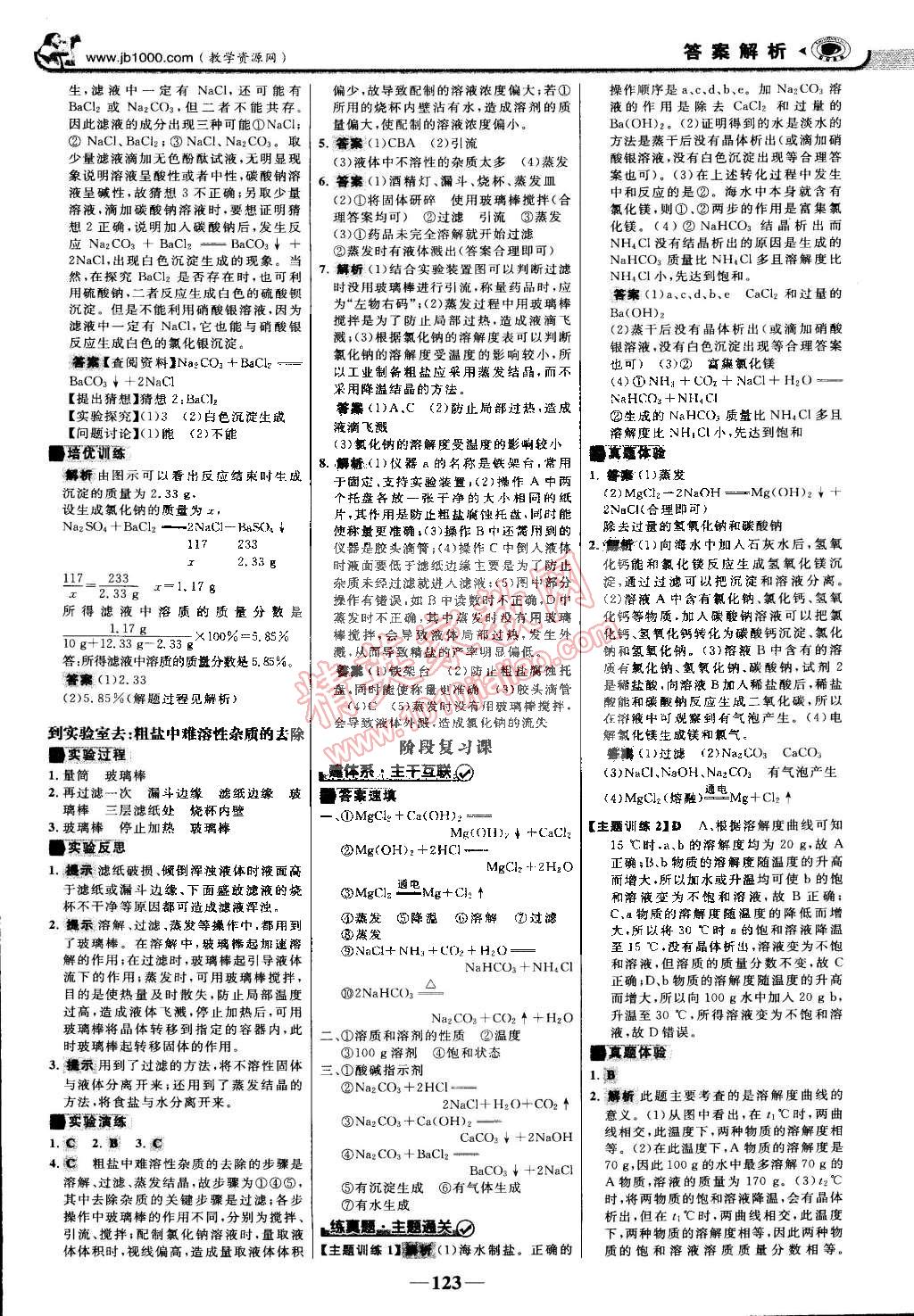 2015年世紀金榜金榜學案九年級化學下冊魯教版 第52頁