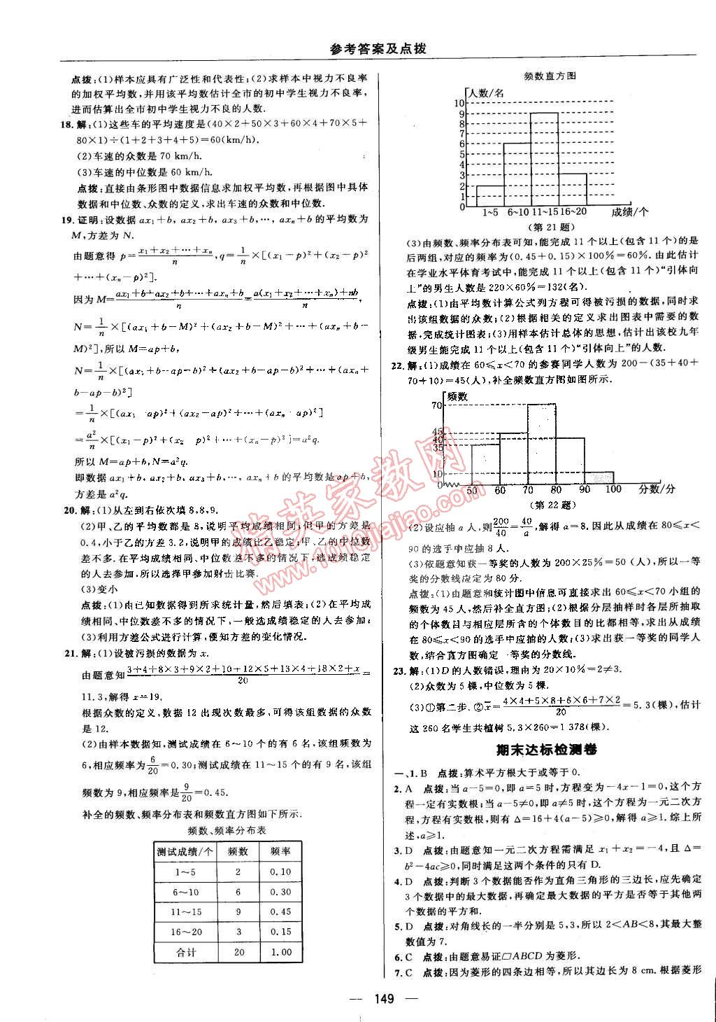 2015年综合应用创新题典中点八年级数学下册沪科版 第5页