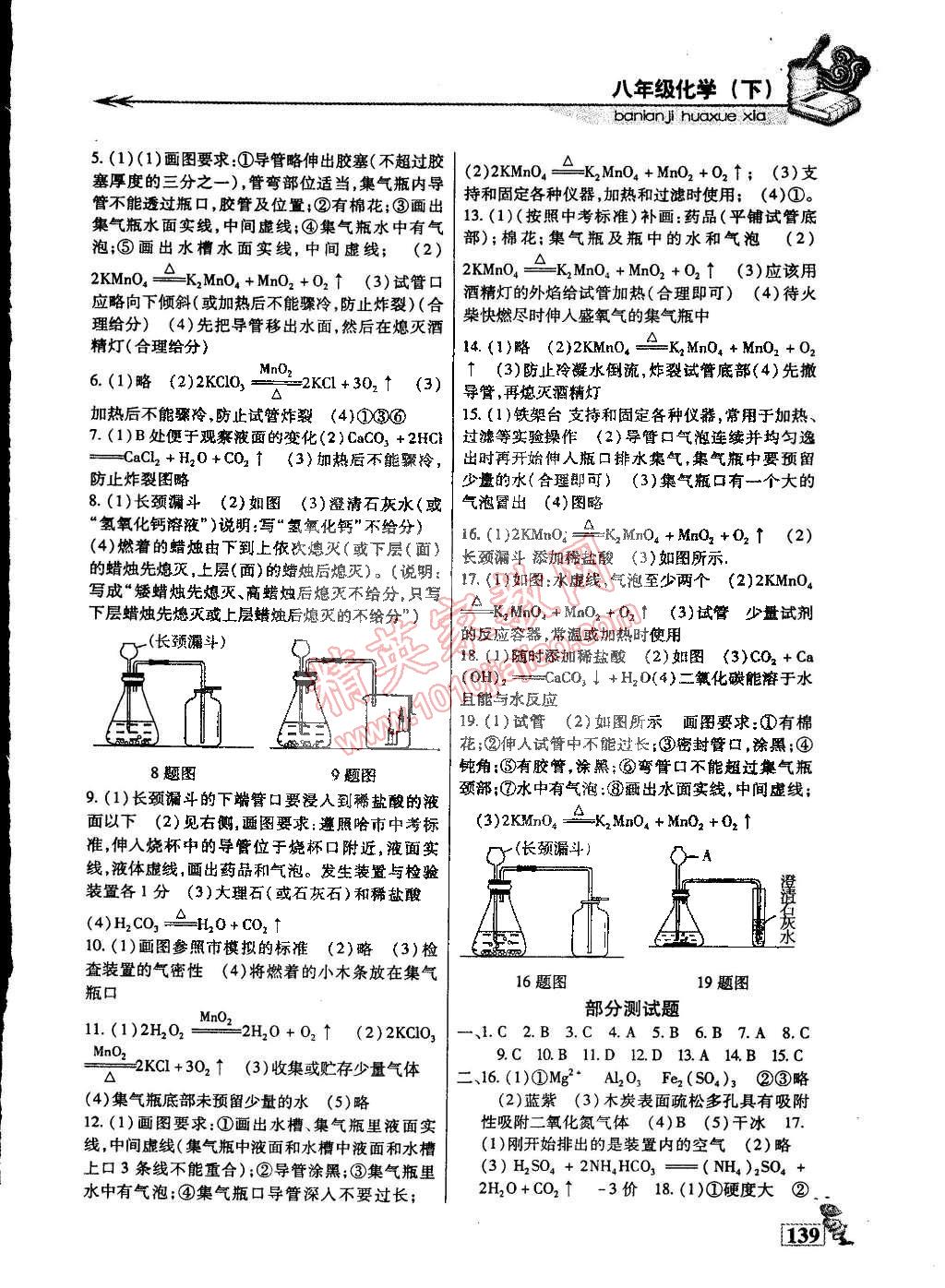 2015年名師點(diǎn)津?qū)ｎ}精練單元測(cè)評(píng)八年級(jí)化學(xué)下冊(cè) 第11頁