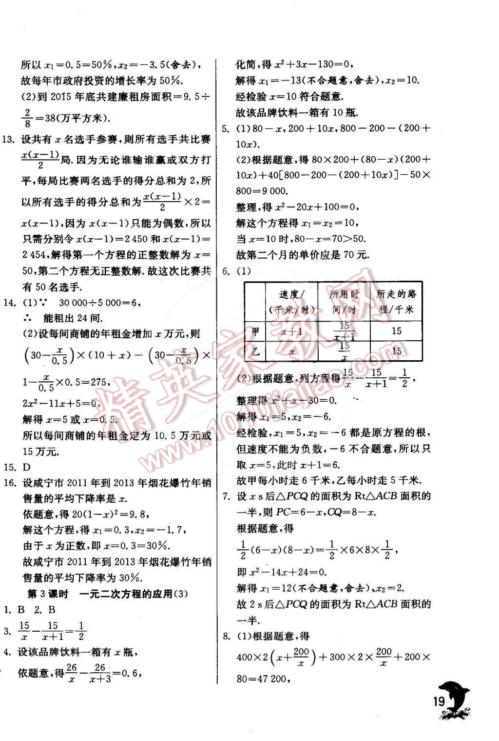 2015年實(shí)驗(yàn)班提優(yōu)訓(xùn)練八年級(jí)數(shù)學(xué)下冊(cè)滬科版 第20頁(yè)