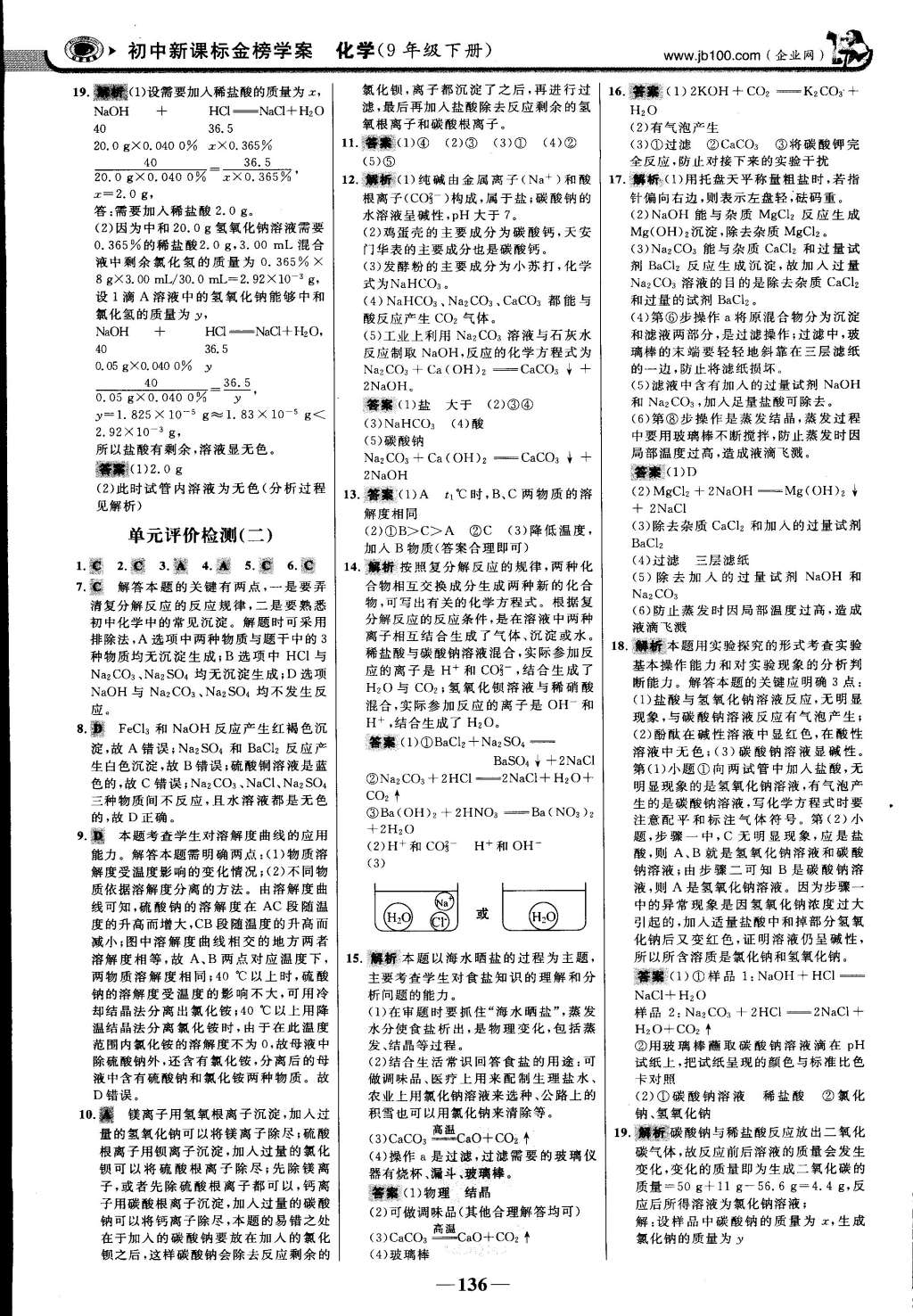 2015年世紀(jì)金榜金榜學(xué)案九年級化學(xué)下冊魯教版 第42頁